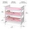Badger Basket 1-2-3 Convertible Doll Bunk Bed with Bedding and Free Personalization Kit - Pink/Stripe